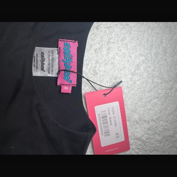 Edikted Black Women's Tank Top - Picture 3 of 3